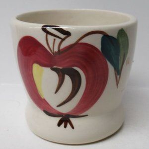 Purinton Pottery Slip Ware Open Apple 2 3/4 Inch High Juice Tumbler